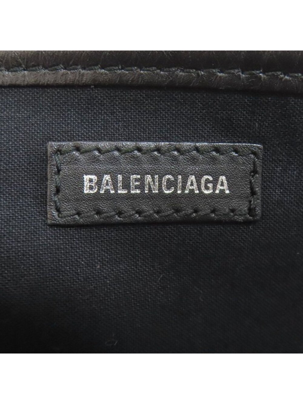 Balenciaga Navy Cabas Handbag Canvas - Picture 6 of 15